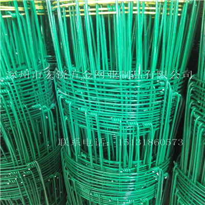 绿色铁丝网，涂塑牛栏网，涂塑波弯牛栏网