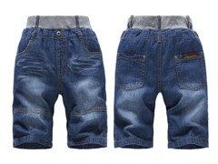 安庆牛仔童装批发：想买前卫儿童牛仔中裤，就到概能童装贸易公司