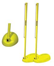 高档移动式羽毛球架 ABS羽毛球柱带轮 可移动 室内比赛专用