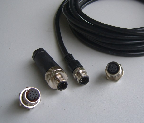 M12/M8连接器，总线通讯插头