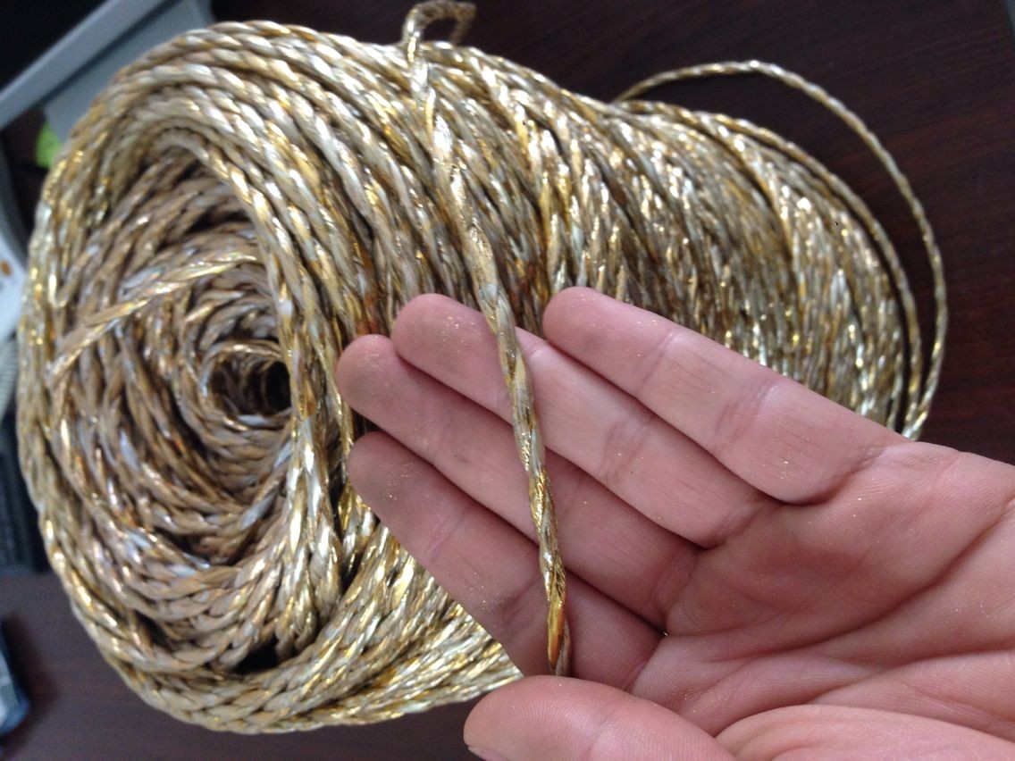 专业生产电化铝绳子 超值的电化铝黄金绳子推荐