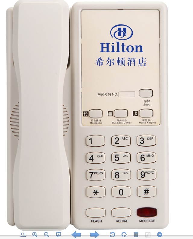 直销诺巴玛A2专业酒店定制logo商务电话机  