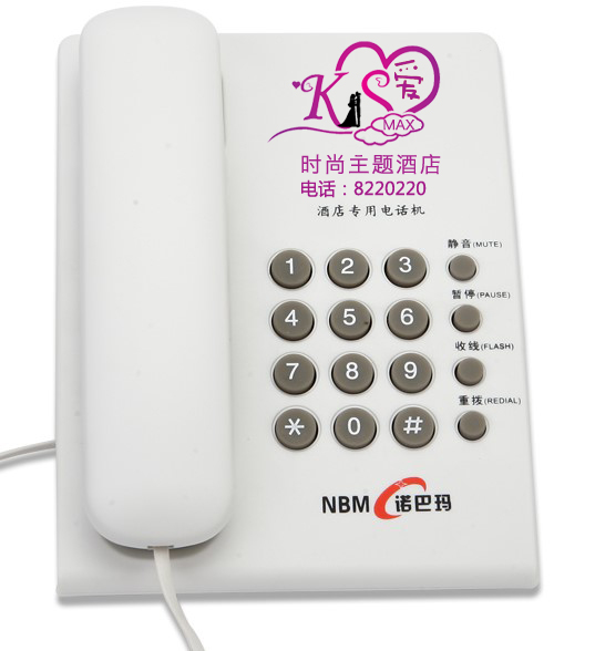 直销诺巴玛专业 可定制酒店LOGO电话机500小型