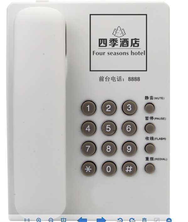 直销专业诺巴玛500连锁宾馆电话机高端的ABS材料