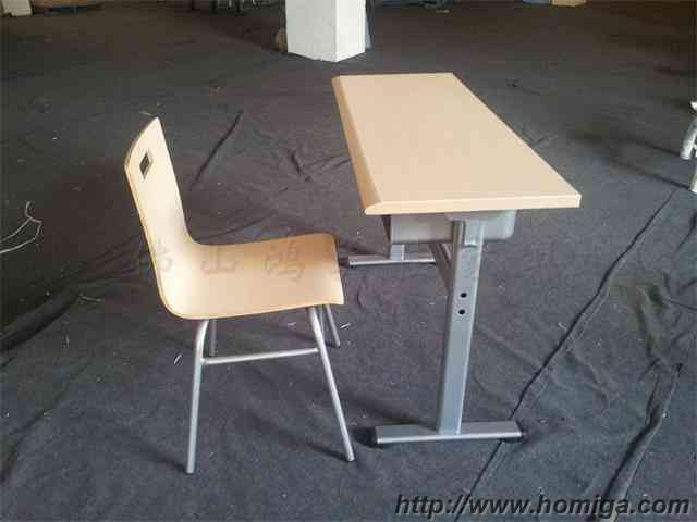 新款单人位钢木课桌椅，课桌椅定做，广东课桌椅厂家专业供应