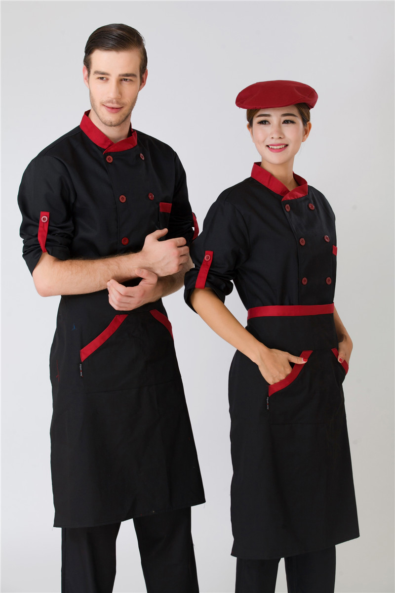 庞哲厨师服量身定制 厨房工作服定做 酒店饭店餐厅厨师工作制服