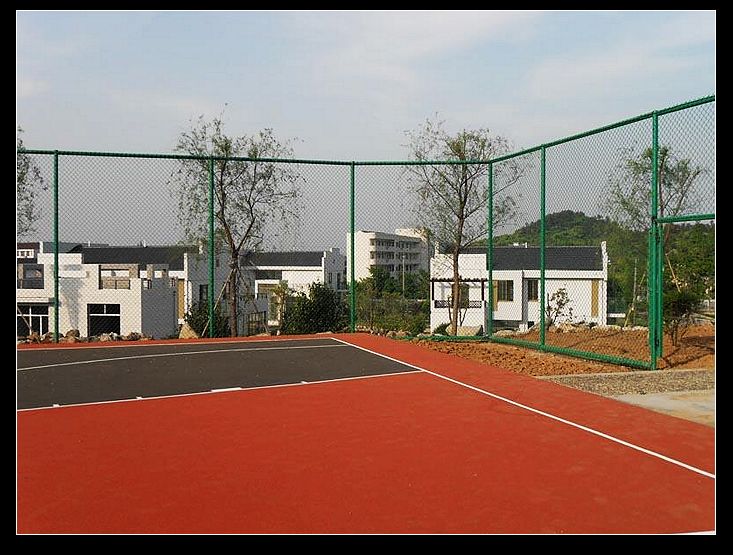 防晒抗老化镀锌勾花网 球场围网 体育场围网 篮球场防护网