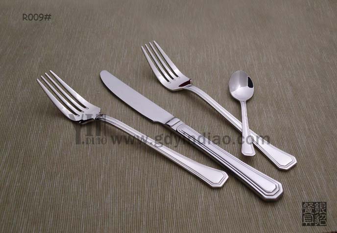 刀叉套装 不锈钢 牛排刀叉勺 三件套 gd西餐餐具