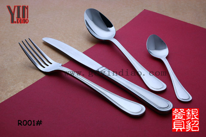 刀叉西餐餐具全套不锈钢加厚刀叉勺三件套