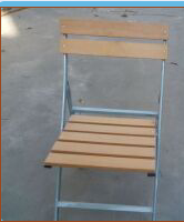 休闲户外家私 深灰沙烤漆铝+咖啡色压纹塑木椅子
