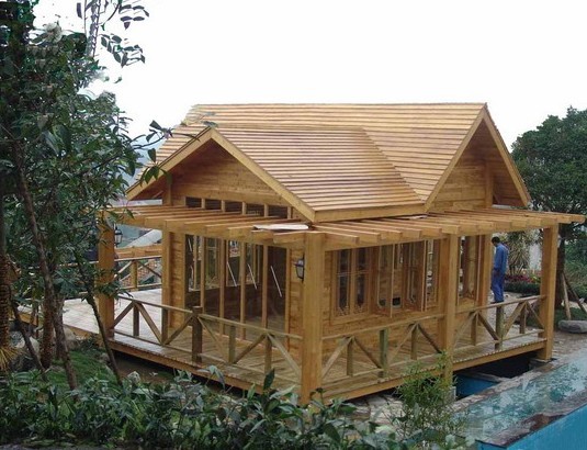 日照防腐木活动房子设计施工
