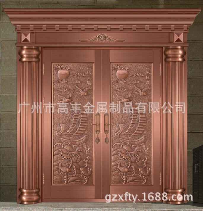   铜纱网门、广州设计真铜门 ，高丰金属制品原始图片3