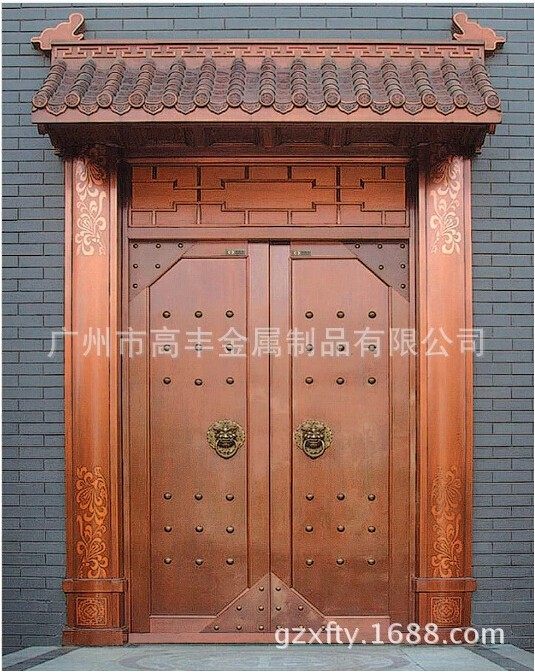 高丰铜门、广州高丰铜门、广州纯铜门制造厂、纯铜别墅铜门