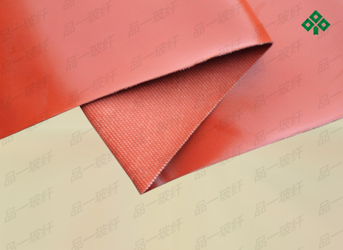 硅橡胶玻纤布 硅钛防火布 软连接专用防火帆布 红色硅胶布