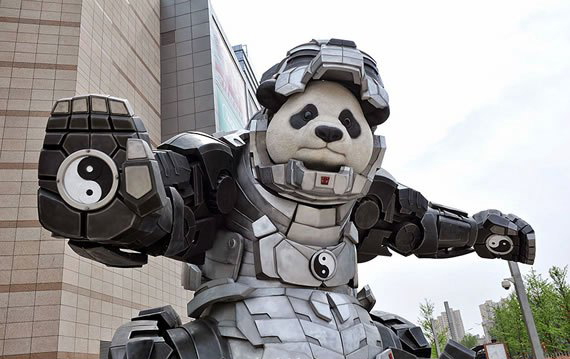 太极熊猫阿潘达展览租赁,熊猫钢铁侠出租