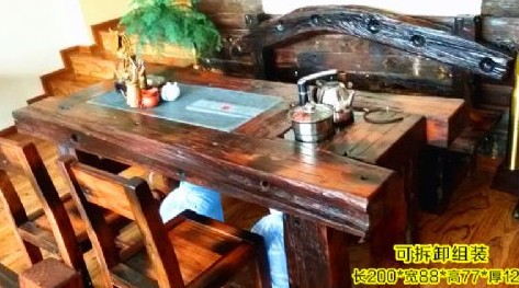莆田古船木茶桌