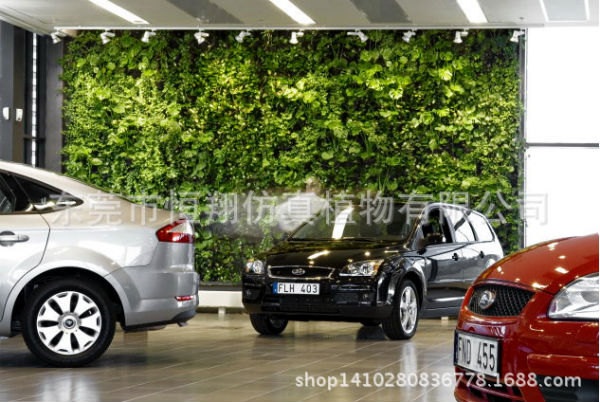 厂家定商业制墙面造景植物墙绿化橱窗植物墙