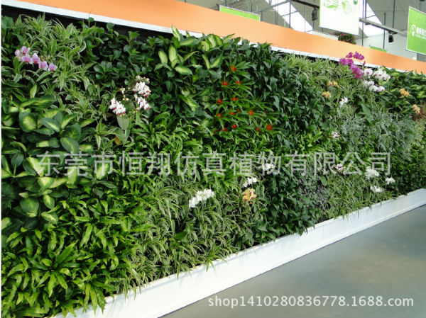 厂家定商业制墙面造景植物墙绿化橱窗植物墙