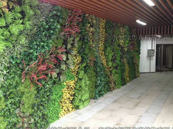 深圳华强北创客中心生态性垂直绿色植物墙