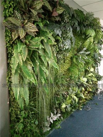 公司大门仿真植物墙垂吊风景植物墙