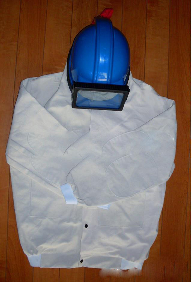 苏州耐磨帆布喷砂服加安全式喷砂头盔 供氧式喷砂头盔