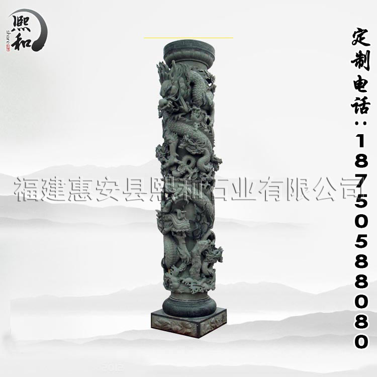 中华民族文化传承石雕龙柱子外观精美具有艺术价值 厂价直供直销