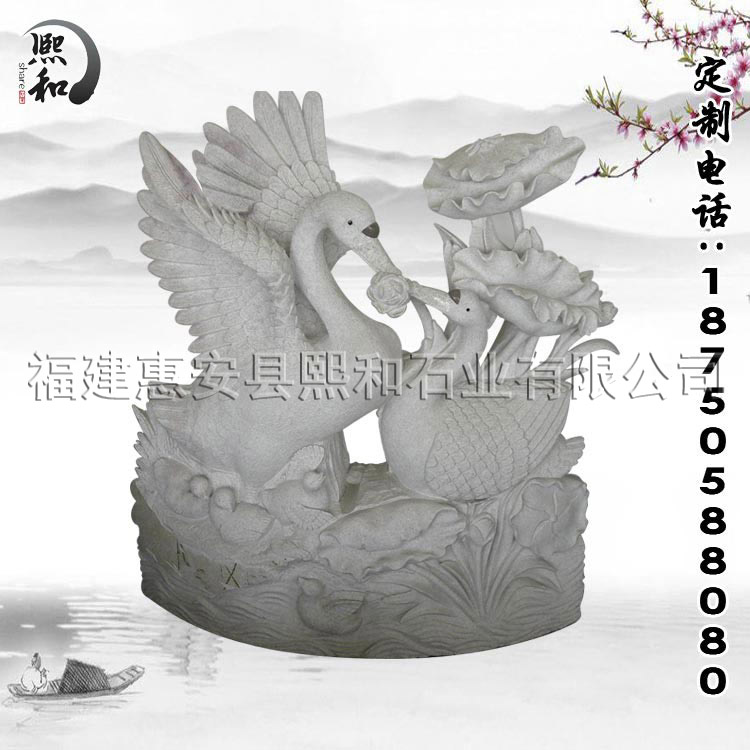 福建石雕动物厂家大量供应石雕动物鹰 zz惠安石雕厂家批发出售