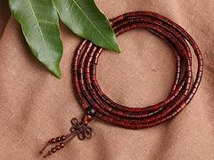 檀香手珠：在哪有卖具有品牌的印度老山檀1.6cm文玩佛珠手串男女手链