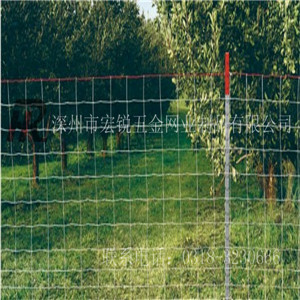 草原网围栏，绿色铁丝网围栏