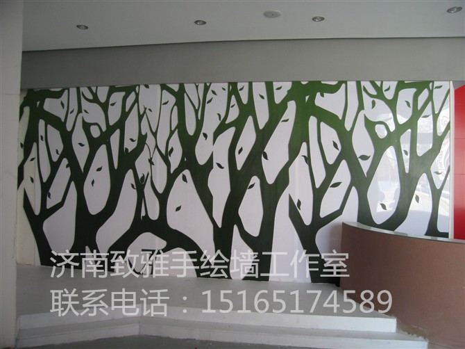 长清办公室手绘墙_济南哪里有名声好的办公室手绘墙