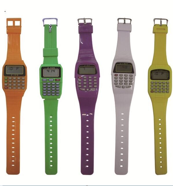 儿童计算器手表批发，带计算器手表厂家，微型手表计算机供应商