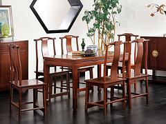 榆木家具价格——山东品牌老榆木餐桌椅出售