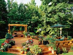 露台花园景观设计_在哪里能买到划算的别墅庭院景观
