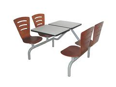 兰州哪里有供应品质{yl}的快餐桌椅 白银快餐桌椅