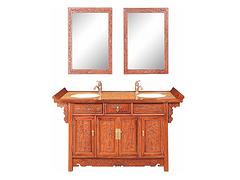 买好用的红木古典浴室柜，首要选择一字师 新款红木古典浴室柜