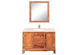 莆田哪里有供应口碑好的红木浴室柜，优惠的莆田红木古典艺术浴室柜