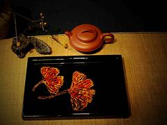 质量好的漆艺托盘，观古楼艺术村供应：桂林茶盘