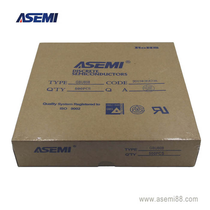 台湾ASEMI品牌整流桥堆GBU608