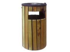 哪里有卖做工优良的钢木垃圾桶：钢木果皮箱厂家直销