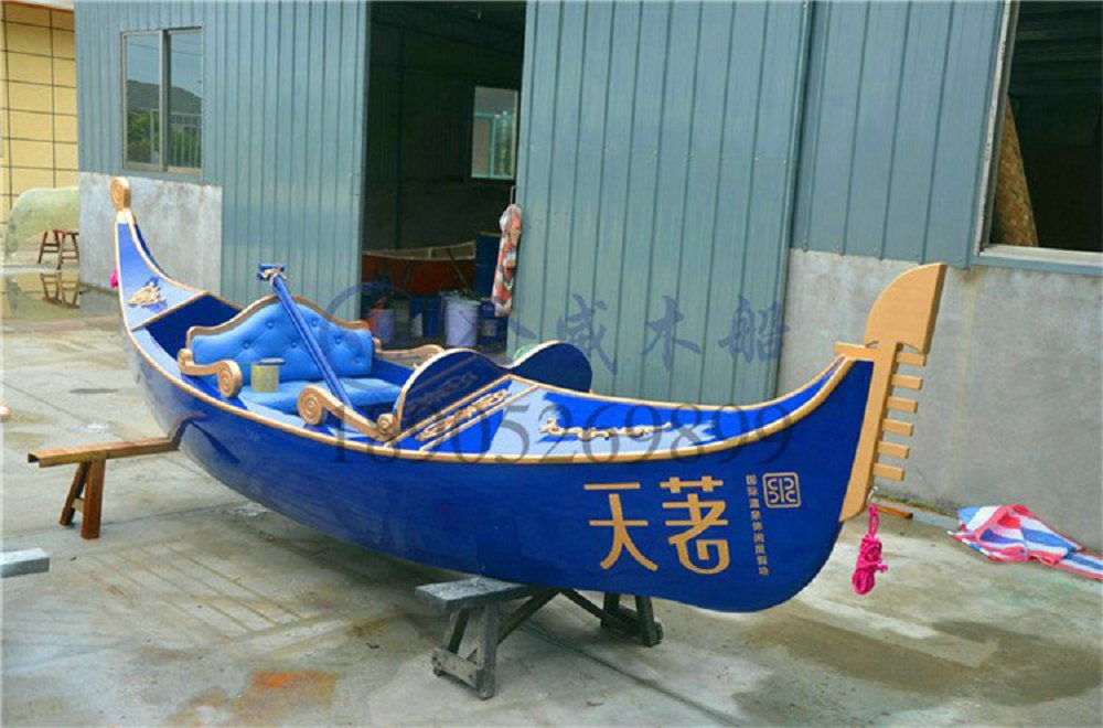 xxx贡多拉船，商标LOGO定制，手划船，装饰船