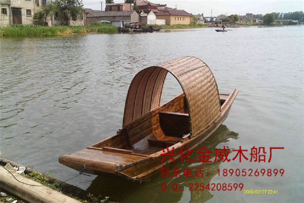 水乡乌篷船，手划船，木船，手工定制