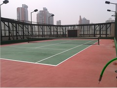 可靠的网球场施工，一级的网球场施工