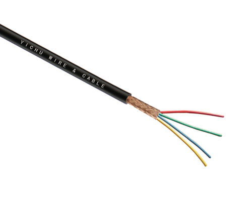 广东易初铜芯聚氯乙烯绝缘屏蔽软电缆RVVP4*2.0易初电线
