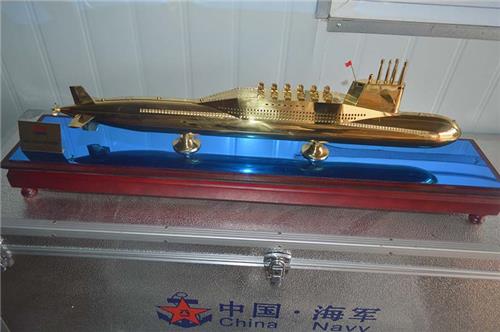 纯铜 094型核潜艇模型 济南航宇公司供应定制军舰模型