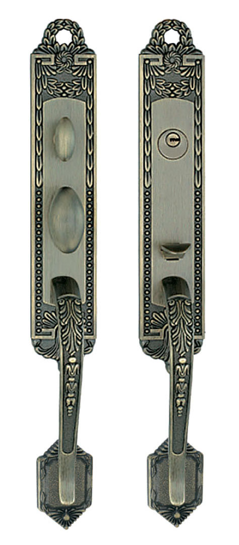 意安达 豪华大门锁8707（单拉/双拉）青古铜 （日式配置）