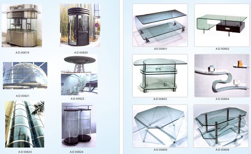 供应热弯玻璃，钢化玻璃定制，圆形玻璃，玻璃茶几面弯加工定制，