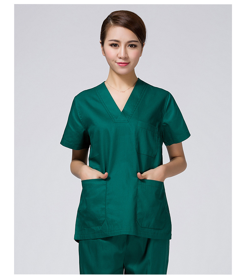 美泰来手术服短袖手术衣隔离服绿色手术工作服手术急救专用装