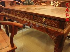 xjb高的老挝大红酸枝圈椅泡茶桌六件套推荐给你  ：上等老挝大红酸枝