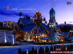 海南木屋生产厂 三亚酒店木结构设计