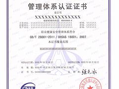 渭南职业健康安全管理体系，陕西资深的职业健康安全管理体系认证推荐